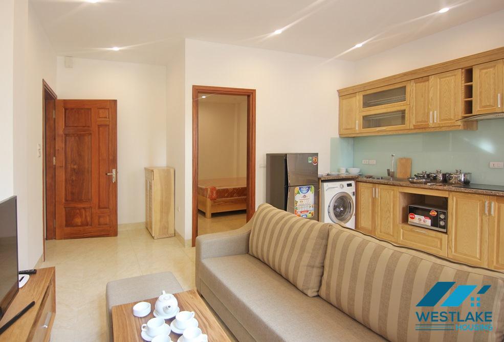 Lovely one bedroom apartment with small balcony for rent in To Ngoc Van, Tay Ho, Ha Noi