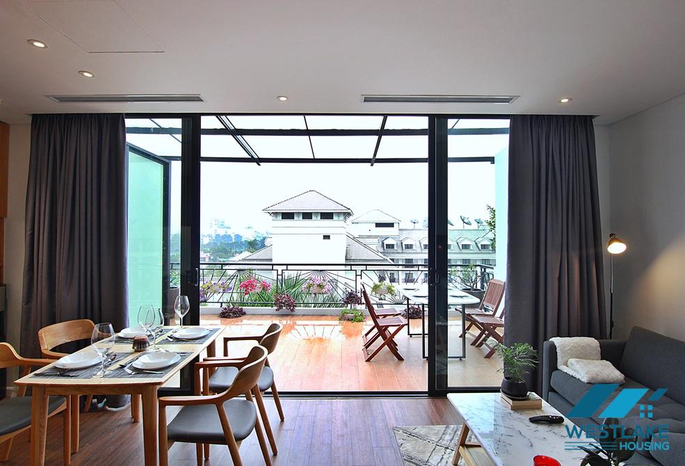 Beautiful 02 bedroom apartment with large balcony for rent in Tay Ho, Ha Noi