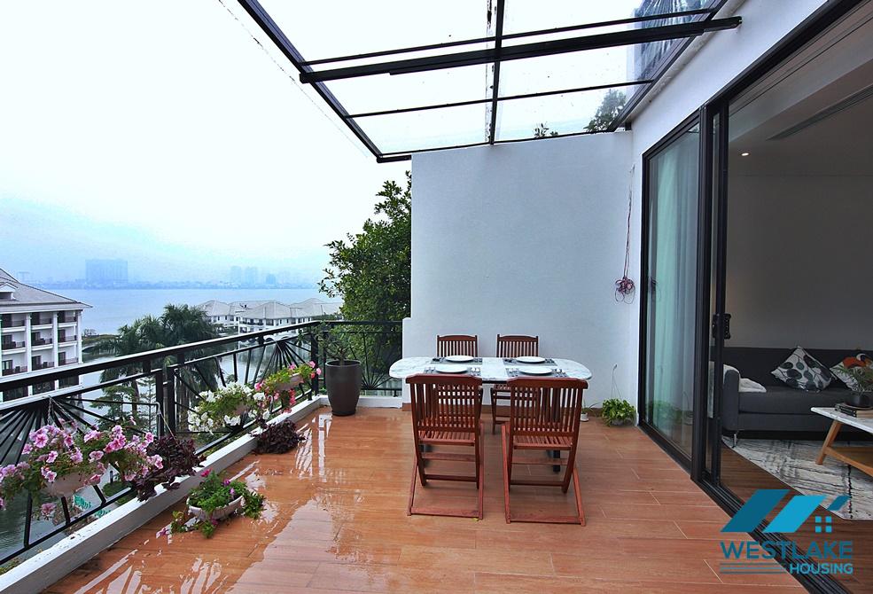 Beautiful 02 bedroom apartment with large balcony for rent in Tay Ho, Ha Noi