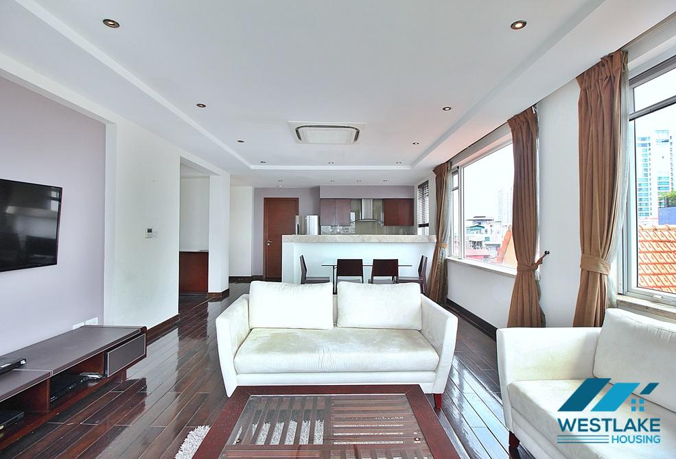  Lake view 1 bedroom apartment with huge balcony for rent in Quang An, Tay Ho
