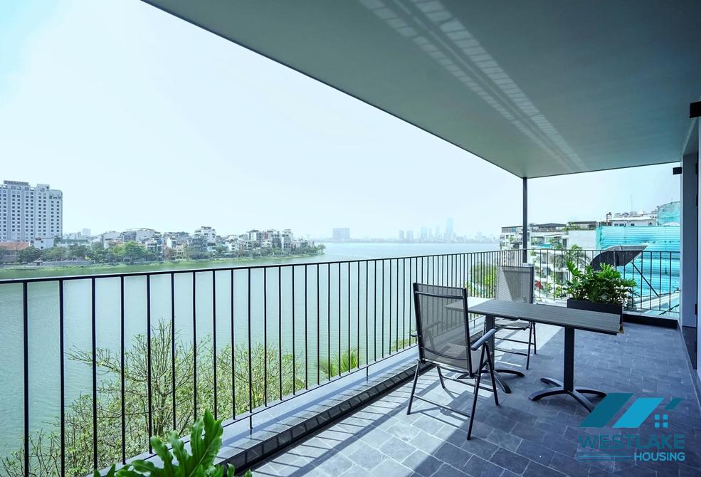 Morden and lakeview 4 bedrooms apartment for rent in Quang An st, Tay Ho