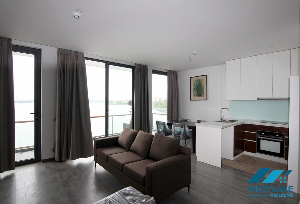 Lake view two bedrooms apartment for rent in Quang Khanh st, Tay Ho