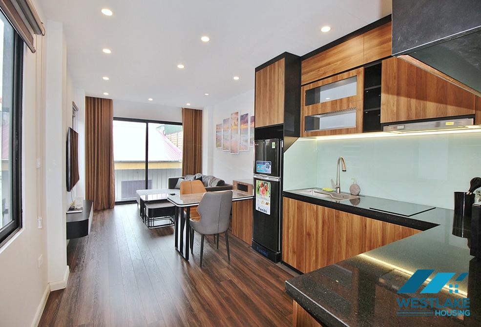 A bright one bedroom apartment for rent on Dang Thai Mai street, Tay Ho, Ha Noi