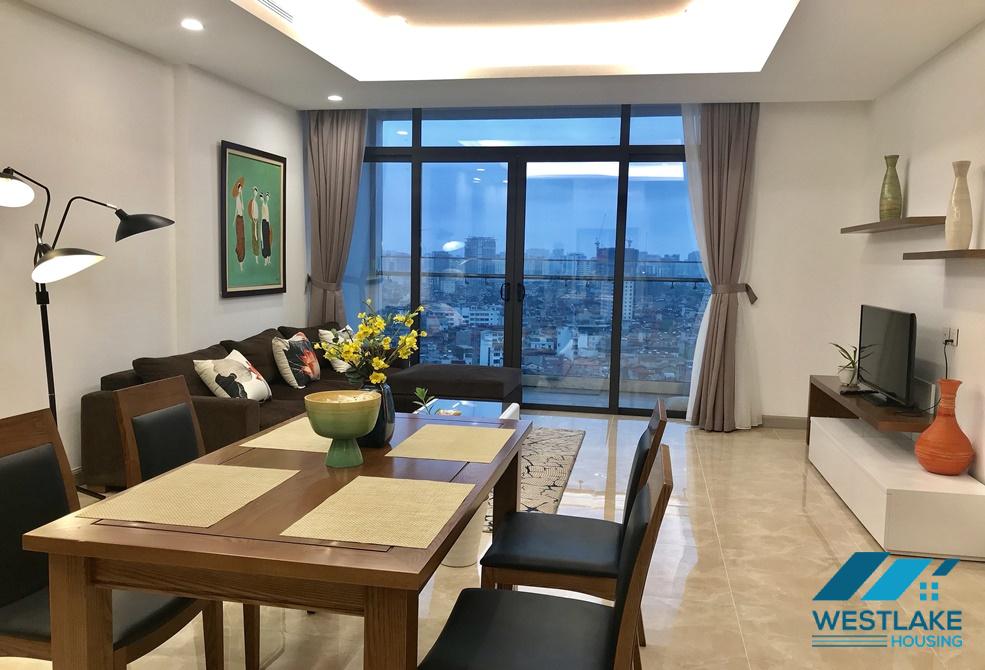 Căn hộ 2 phòng ngủ được trang trí đẹp mắt tại tòa nhà Sun Grand, Thụy Khuê, Ba Đình.