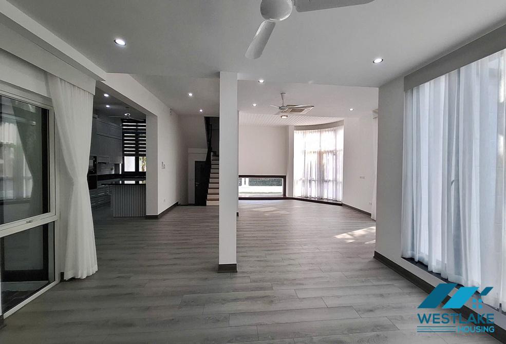 Cho thuê biệt thự góc 220m2, 3 tầng, 5 phòng ngủ, đầy đủ nội thất, gần trường quốc tế UNiS