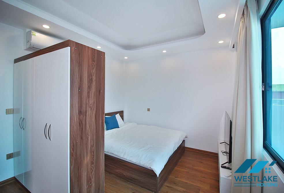 Large balcony one bedroom apartment for rent in Yen Phu area, Tay Ho, Ha Noi