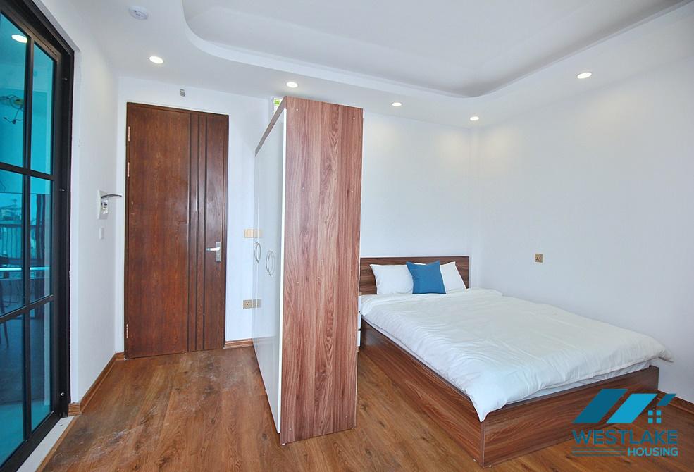 Large balcony one bedroom apartment for rent in Yen Phu area, Tay Ho, Ha Noi
