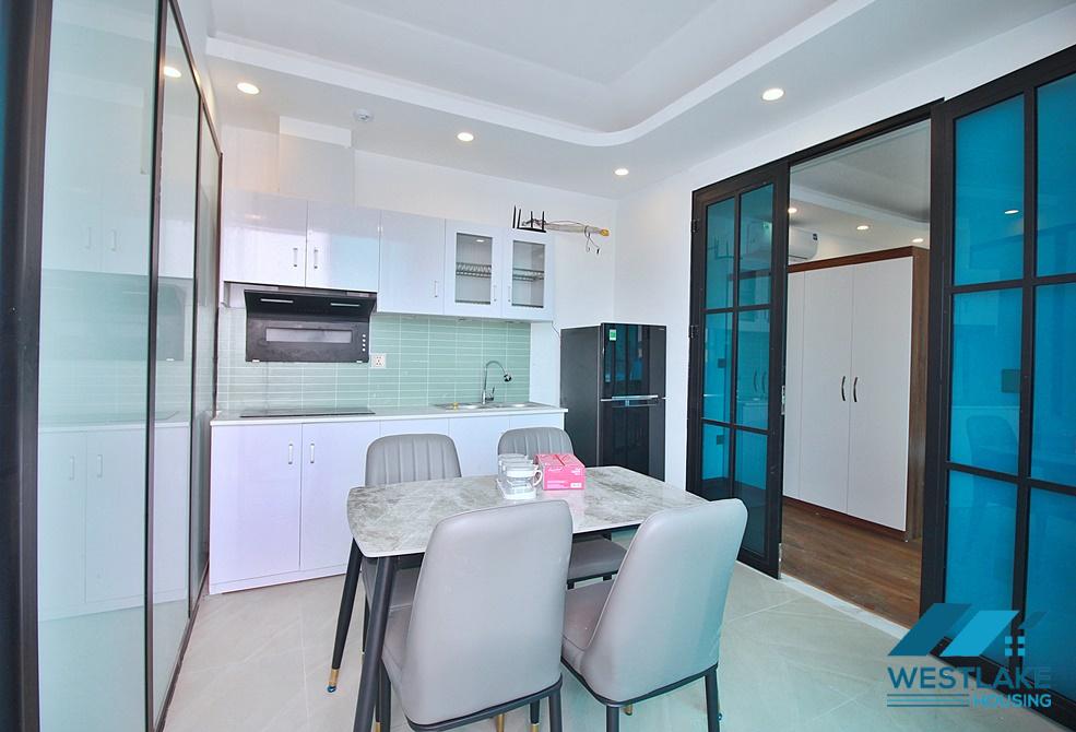Large balcony one bedroom apartment for rent in Yen Phu area, Tay Ho, Ha Noi