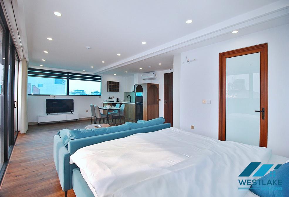 Căn Hộ Studio Rộng Đẹp Sáng Thoáng Đẹp Cho Thuê Tại Khu vực Yên Phụ, Tây Hồ, Hà Nội
