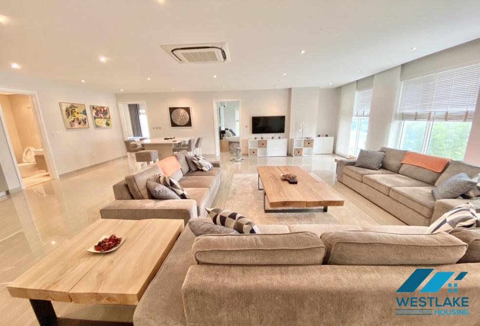 Scandinavian style golf course view 2 bedrooms apartment for rent in Ciputra, Hanoi