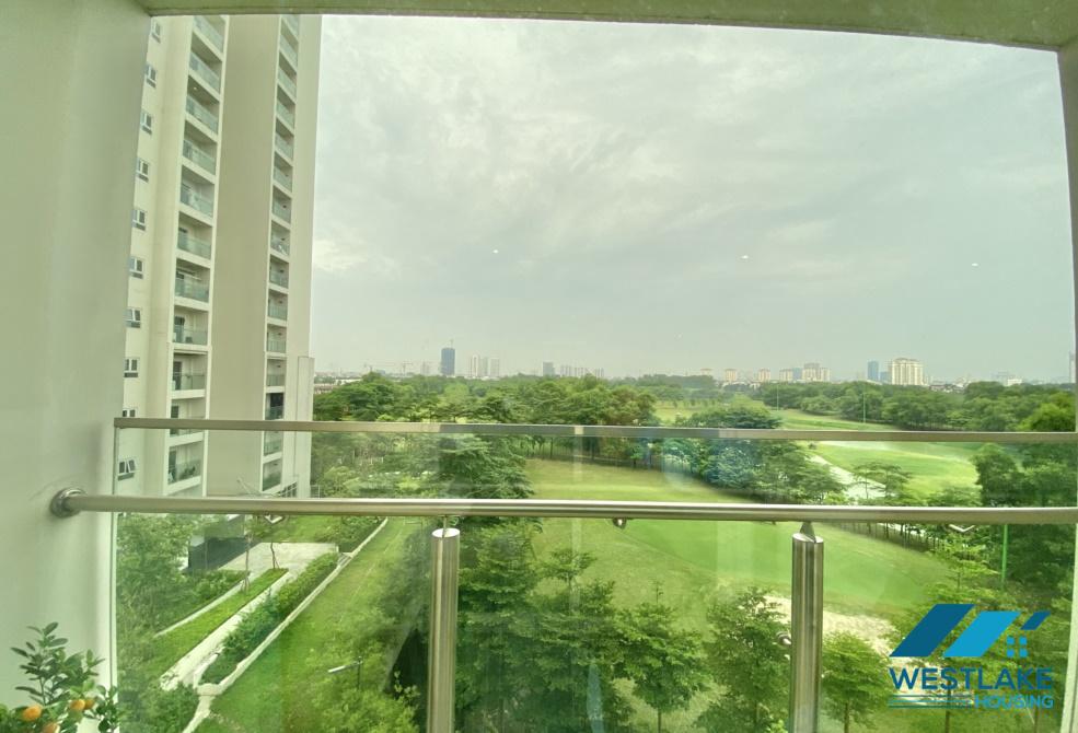 Scandinavian style golf course view 2 bedrooms apartment for rent in Ciputra, Hanoi