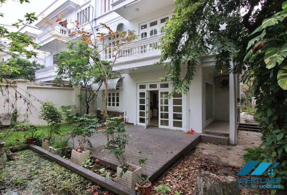 Beautiful house with garden for rent in Ciputra, Tay Ho District