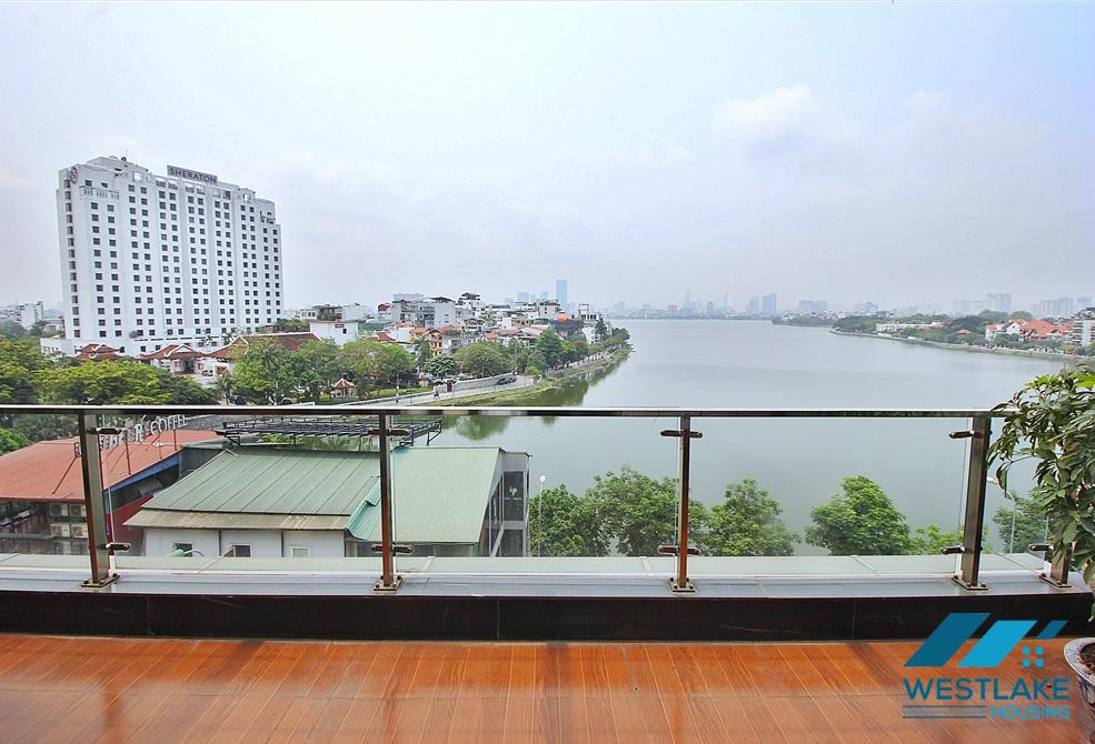 Căn Hộ 3 Phòng Ngủ Ban Công Rộng Đẹp, Thoáng View Hồ Cho Thuê Tại  Xuân Diệu, Tây Hồ