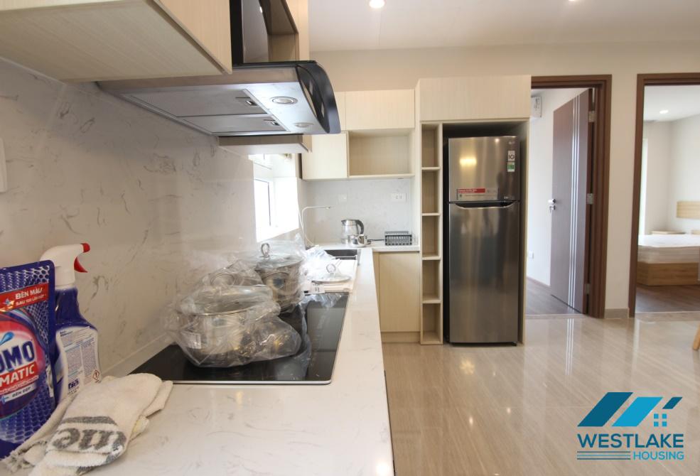 Nice high floor two bedrooms apartment for rent in L3 building, Cipitra urban, Tay Ho, Ha Noi