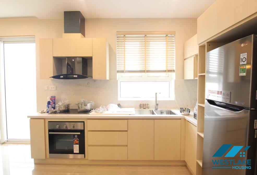 Nice high floor two bedrooms apartment for rent in L3 building, Cipitra urban, Tay Ho, Ha Noi