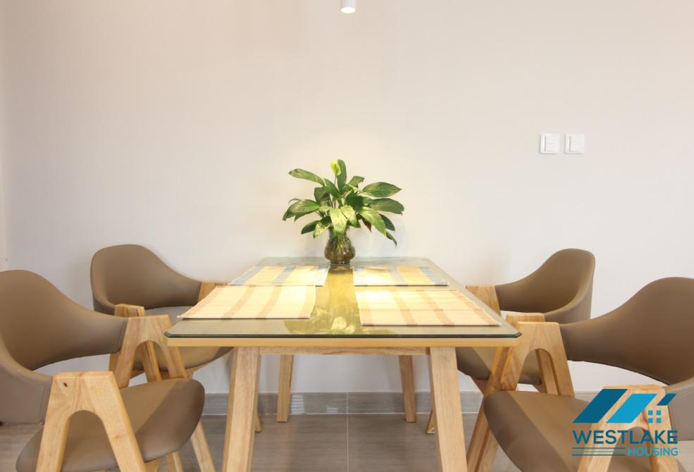 Nice high floor two bedrooms apartment for rent in L3 building, Cipitra urban, Tay Ho, Ha Noi