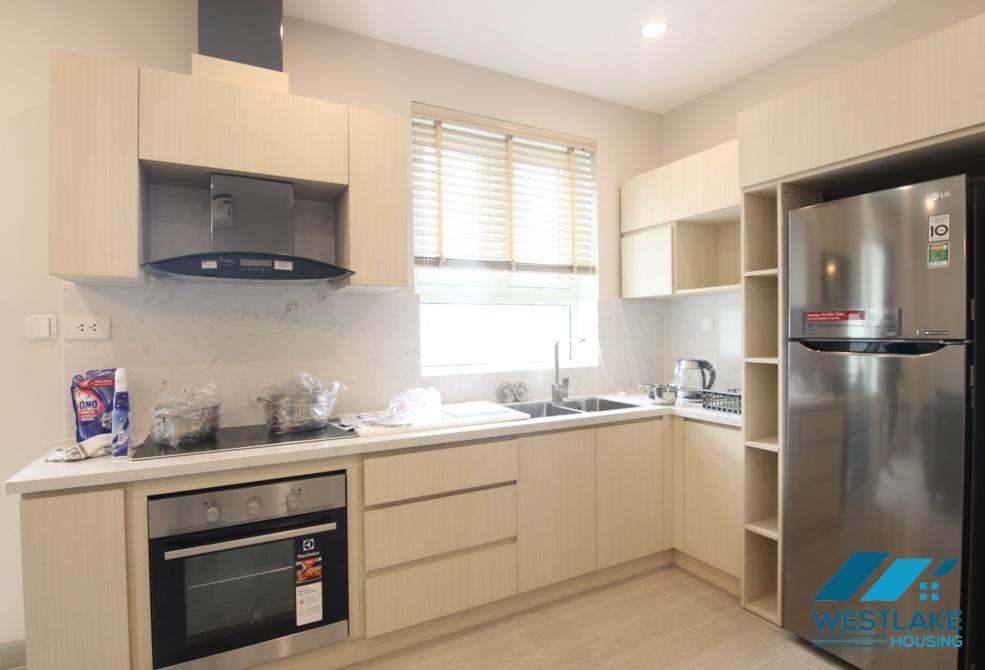 Nice high floor two bedrooms apartment for rent in L3 building, Cipitra urban, Tay Ho, Ha Noi