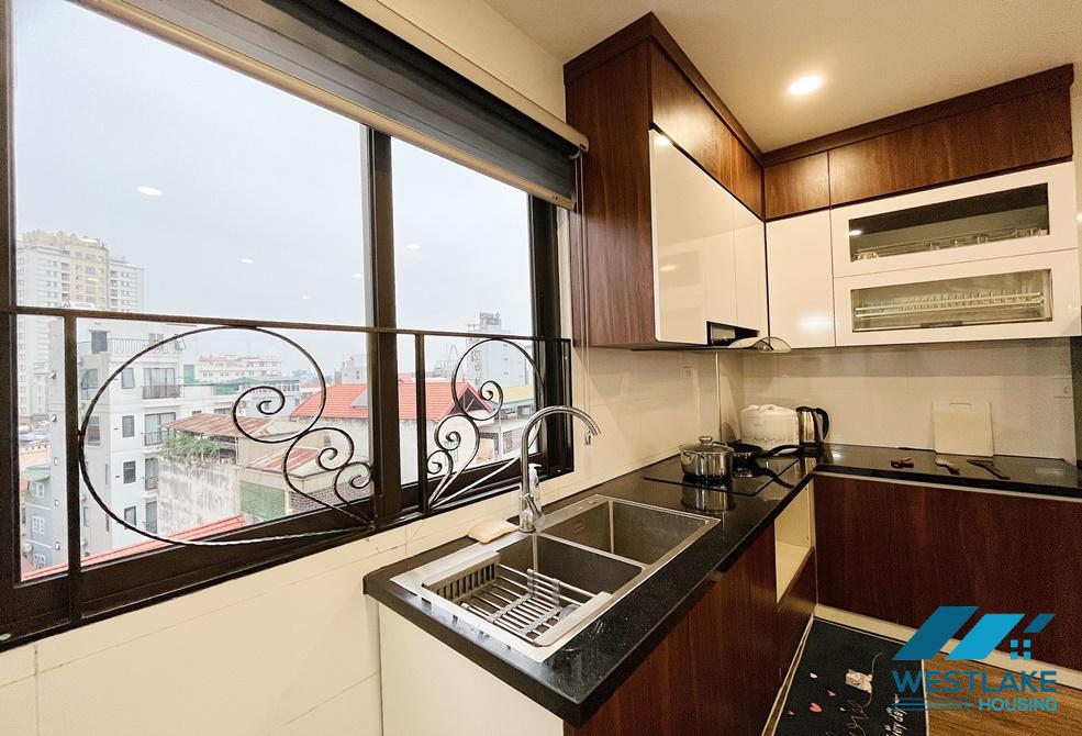 Bright and spacious one bedroom apartment for rent on Trinh Cong Son street, Tay Ho, Ha Noi