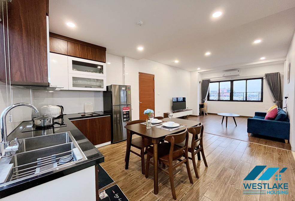Bright and spacious one bedroom apartment for rent on Trinh Cong Son street, Tay Ho, Ha Noi