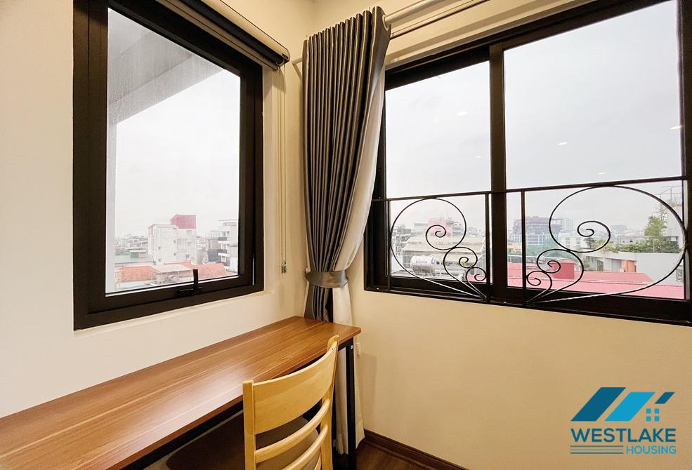 Bright and spacious one bedroom apartment for rent on Trinh Cong Son street, Tay Ho, Ha Noi