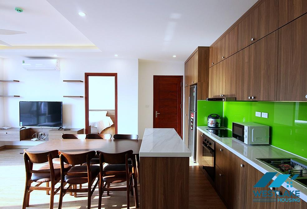An excellent and charming apartment with 2 bedrooms for rent on Xuan Dieu, Tay Ho, Hanoi