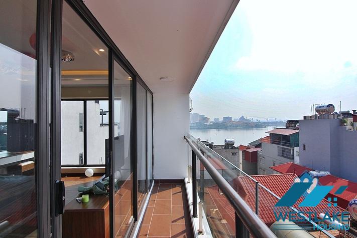A beautiful 2 bedroom apartment with lake view for rent in Nhat Chieu, Tay Ho, Ha Noi