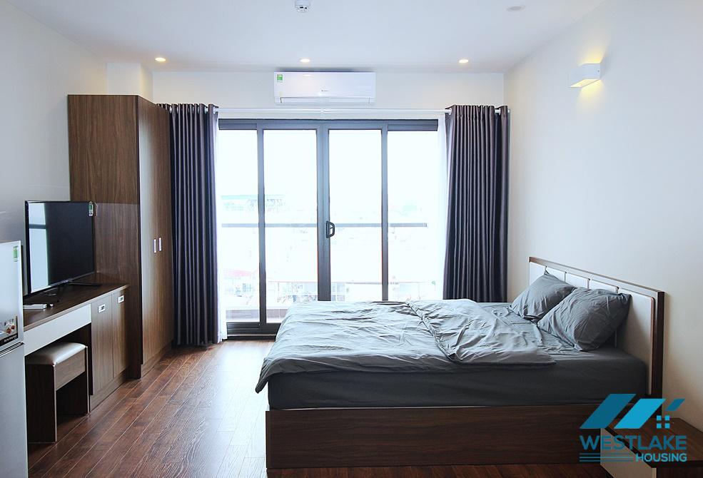 A high floor and bright studio for rent in Tay Ho, Ha Noi