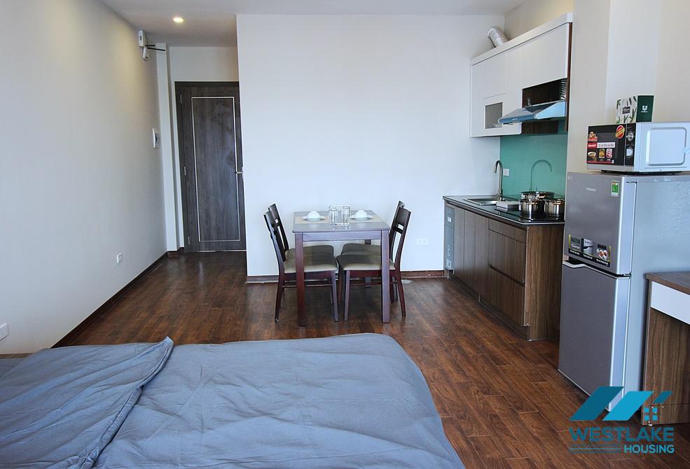 A high floor and bright studio for rent in Tay Ho, Ha Noi