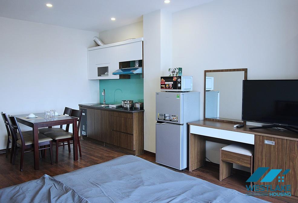 A high floor and bright studio for rent in Tay Ho, Ha Noi