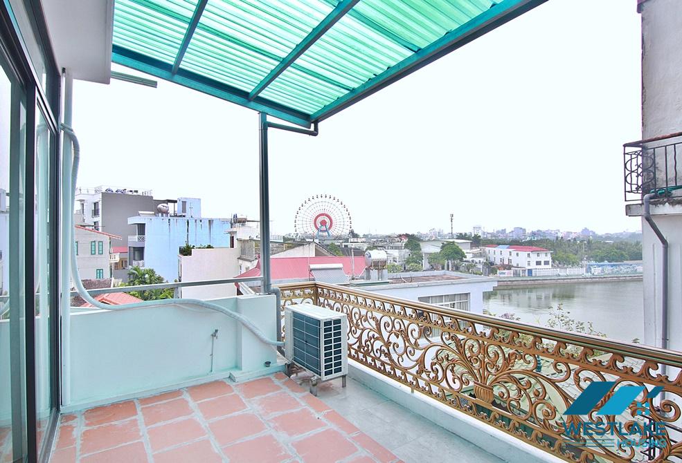 Căn Hộ Môt Phòng Ngủ Hoàn Toàn Mới Với Ban Công Rộng, View Hồ Cho Thuê Tại  Phố Nhật Chiêu Tây Hồ, Hà Nội