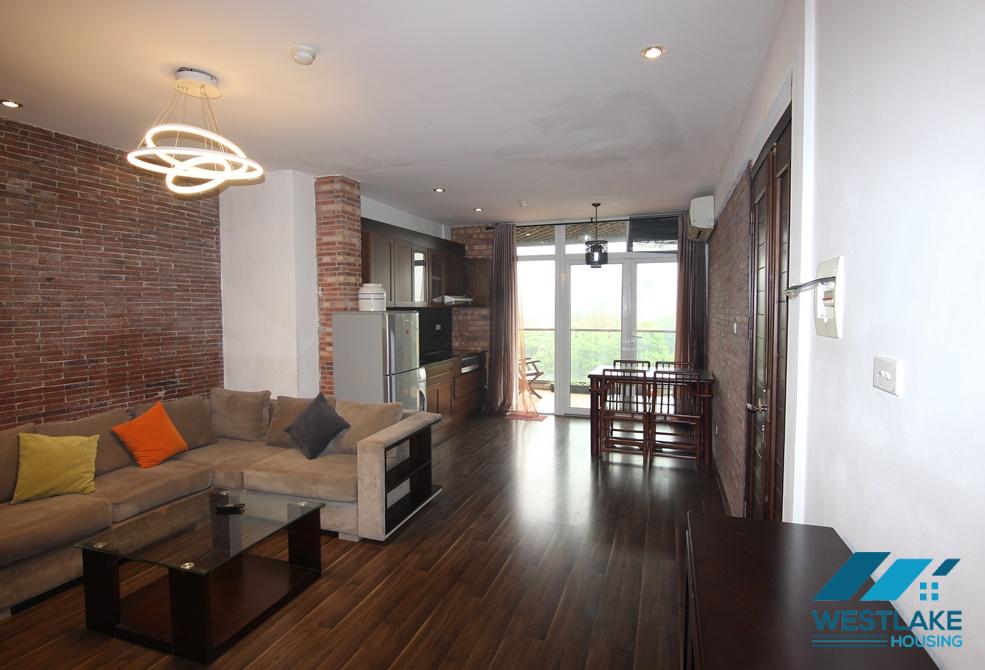 Cosy one bedroom apartment with large balcony for rent in Tay Ho, Ha Noi