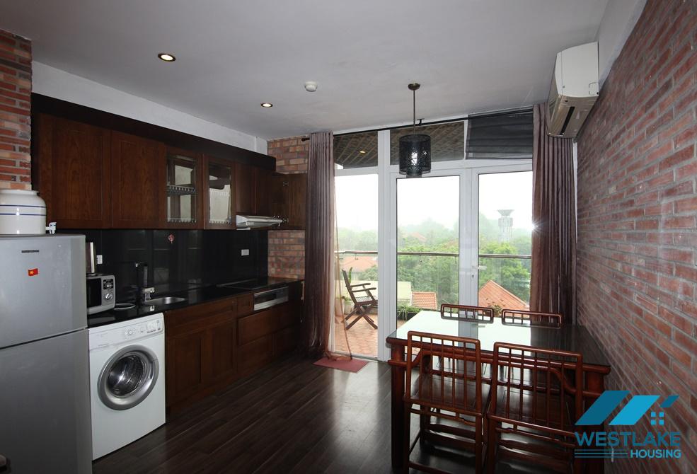 Cosy one bedroom apartment with large balcony for rent in Tay Ho, Ha Noi