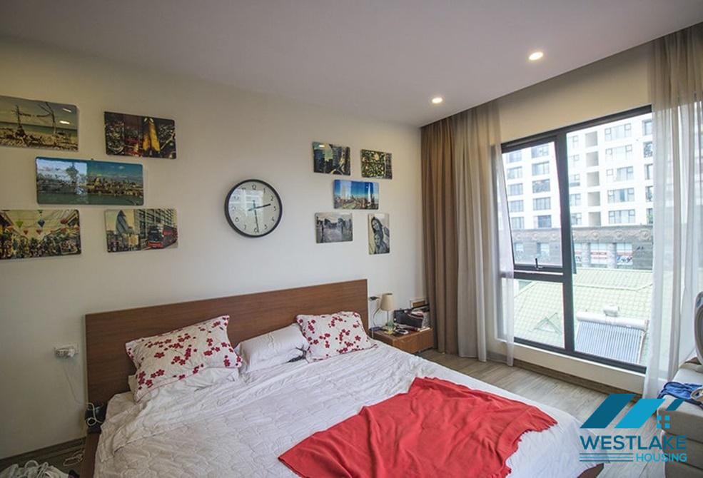 Bright one bedroom apartment with large balcony for rent in Dang Thai Mai area, Tay Ho, Ha Noi