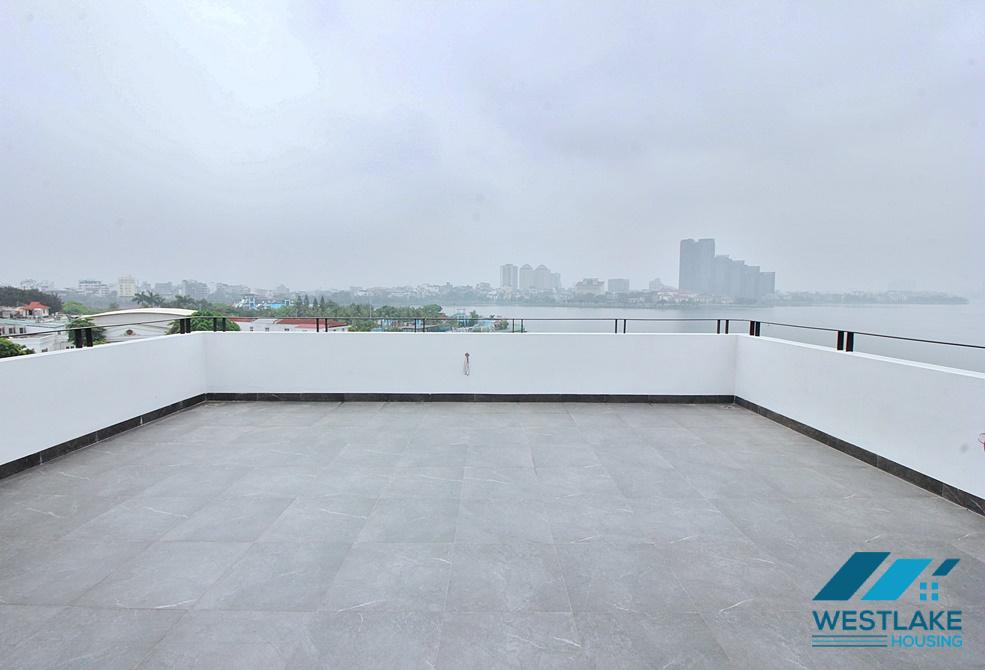 Amazing lake view duplex apartment for rent on Nhat Chieu Street, Tay Ho, Ha Noi