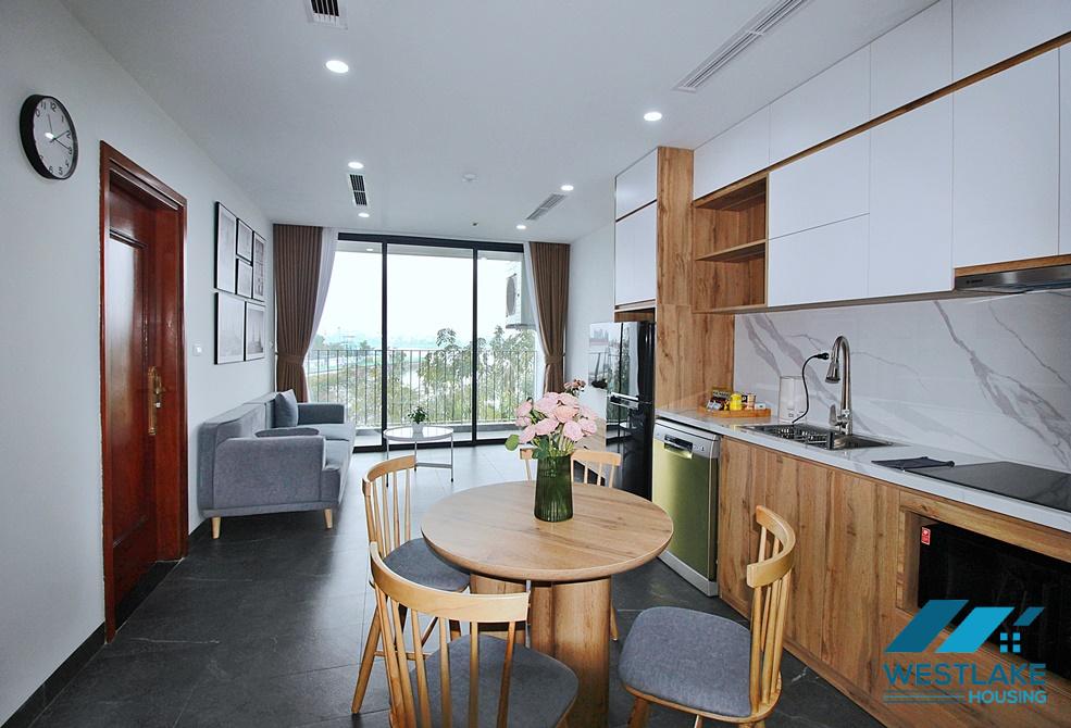 A modern 02 bedrooms apartment for rent on Nhat Chieu Street, Tay Ho, Ha Noi