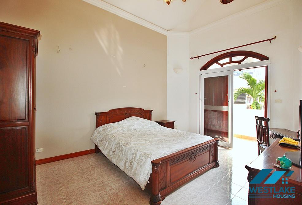 High ceiling French villa for rent in Tay Ho, Ha Noi