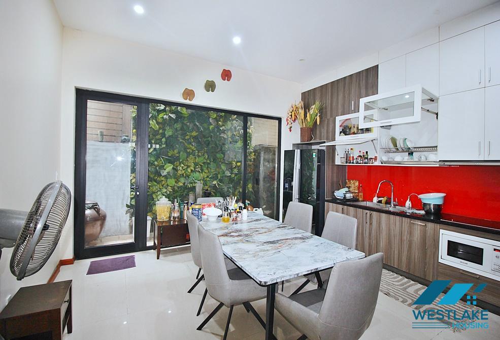 Morden and bright 4 bedrooms house for rent in Au Co st, Tay Ho, Ha Noi