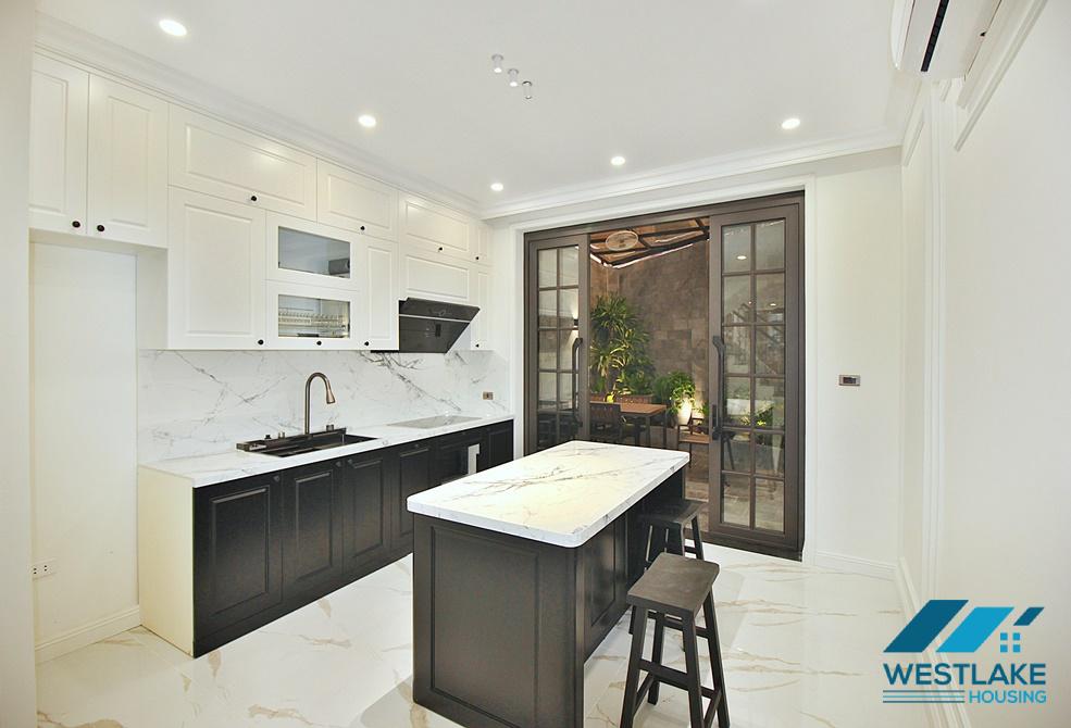 Morden and brand new 4 bedrooms house for rent in To Ngoc Van st, Tay Ho, Ha Noi