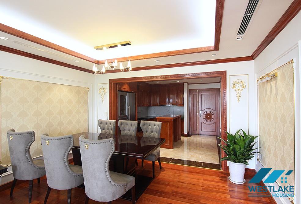 Beautiful brand new 3 bedroom apartment for rent in D'Leroi Soleil, Xuan dieu, Tay ho