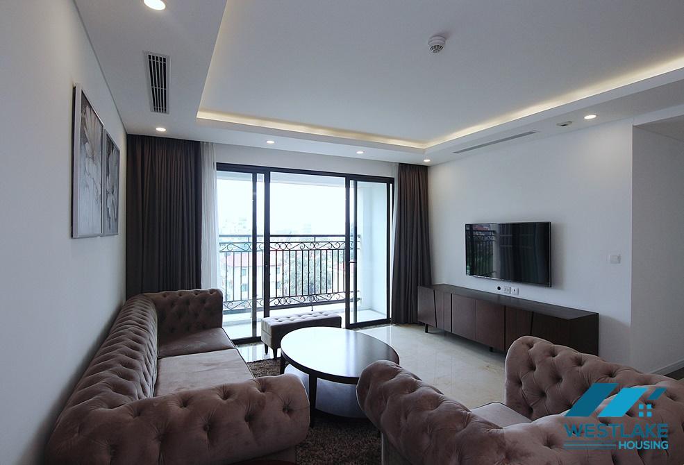 A royal 3 bedroom apartment for rent in D' Le Roi Soleil building, Xuan Dieu, Tay Ho