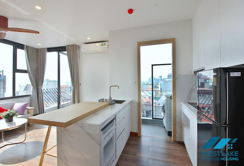 A bright one bedroom apartment for rent in Xuan Dieu area, Tay Ho, Ha Noi