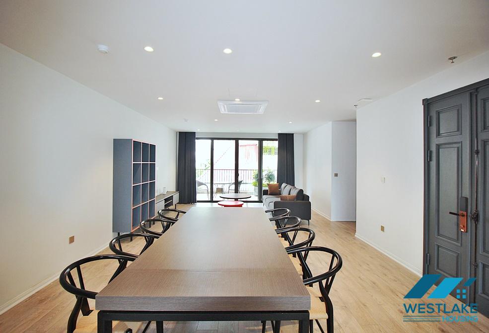 A morden and high floor 3 bedrooms apartment for rent in To Ngoc Van st, Tay Ho