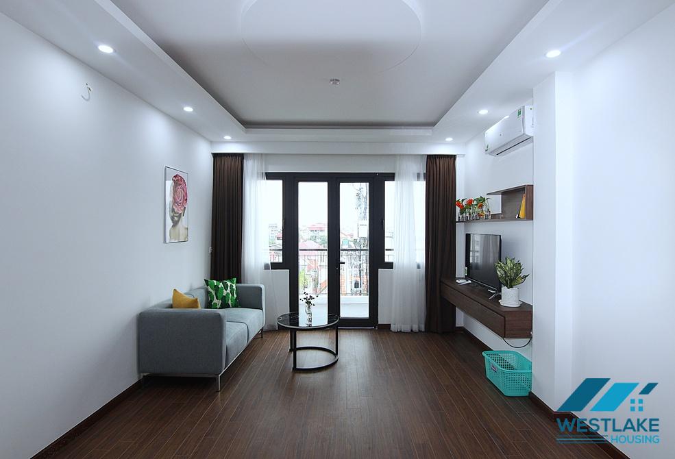 Spacious 1 bedroom apartment with big balcony for rent in Xuan Dieu, Tay Ho, Ha Noi