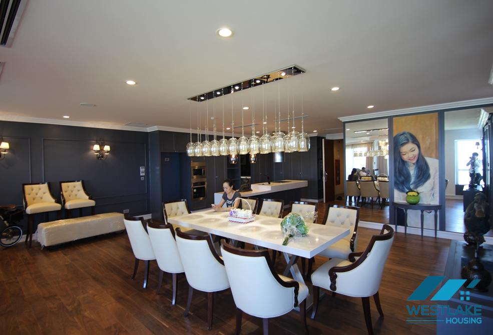 Elegant apartment with 4 bedrooms for rent in L Tower ciputra, Tay Ho area