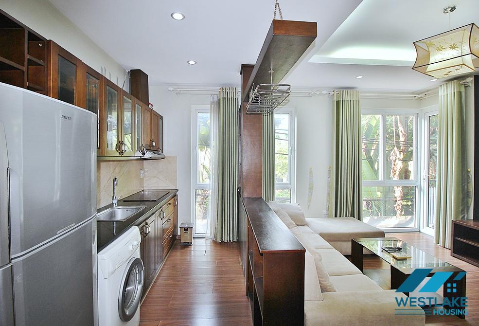 Spacious one bedroom apartment for rent in Dang Thai Mai, Tay Ho, Ha Noi