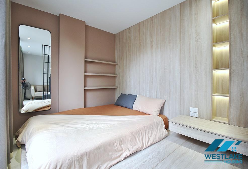 A pretty studio with big balcony for rent in Yen Phu, Tay Ho