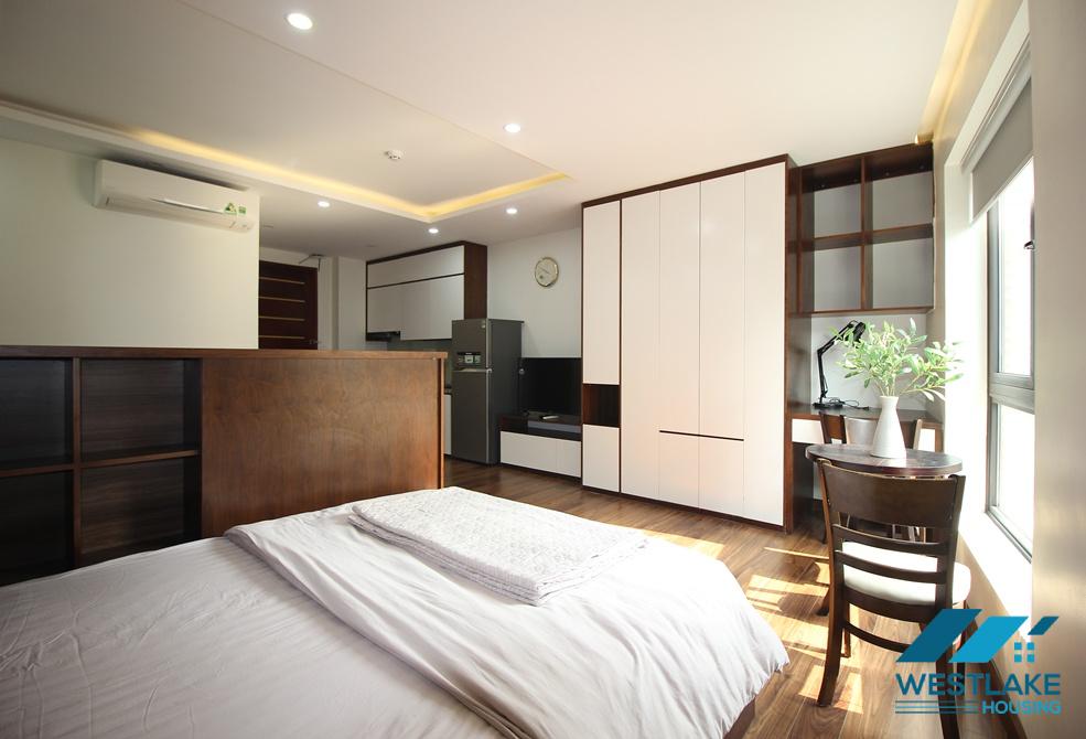 Bright studio for rent on To Ngoc Van street, Tay Ho, Ha Noi