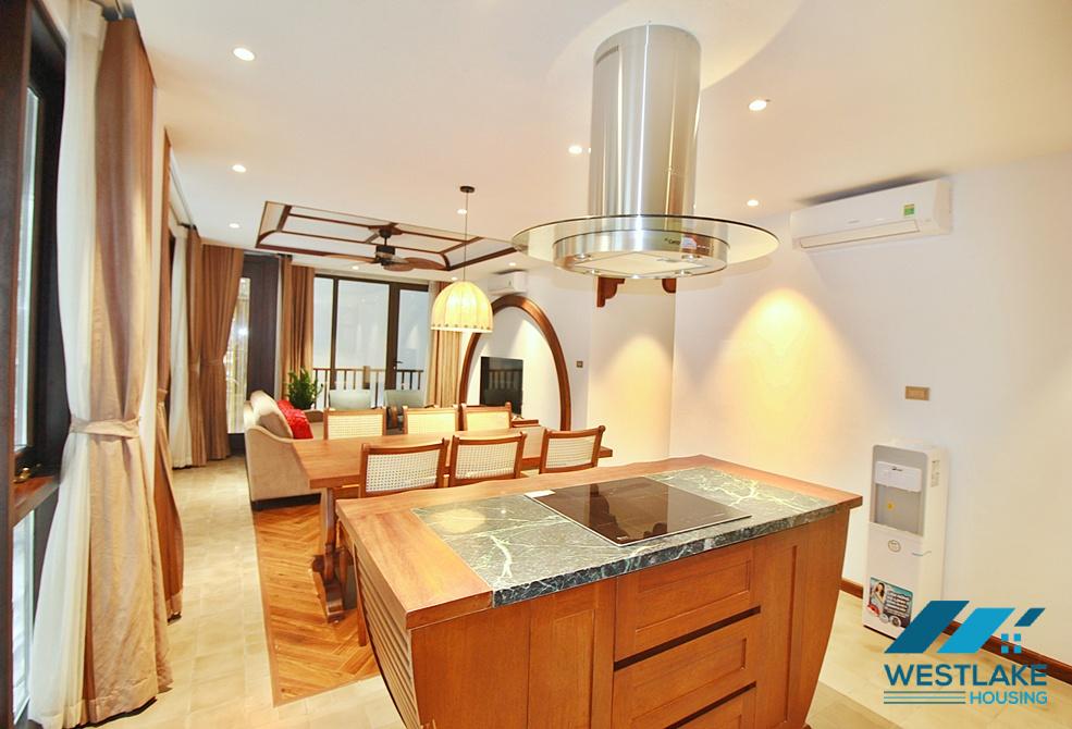 Japanese style 03 bedrooms apartment for rent in Tay Ho, Ha Noi