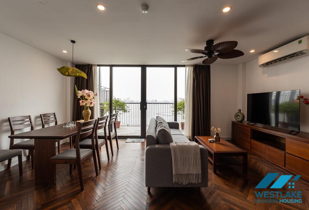 Amazing lake view 02 bedrooms apartment for rent in Tay Ho, Ha Noi