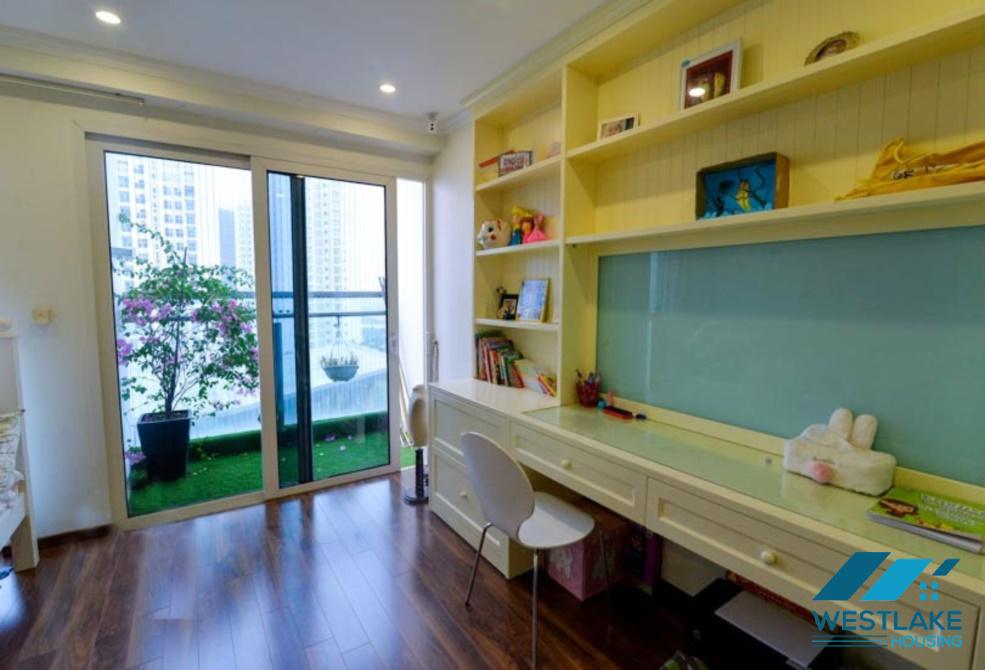 Nice design apartment with 4 bedrooms for rent in Ciputra, Ha Noi